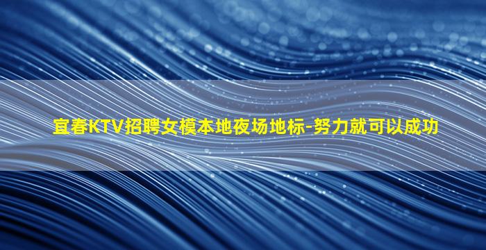 宜春KTV招聘女模本地夜场地标-努力就可以成功
